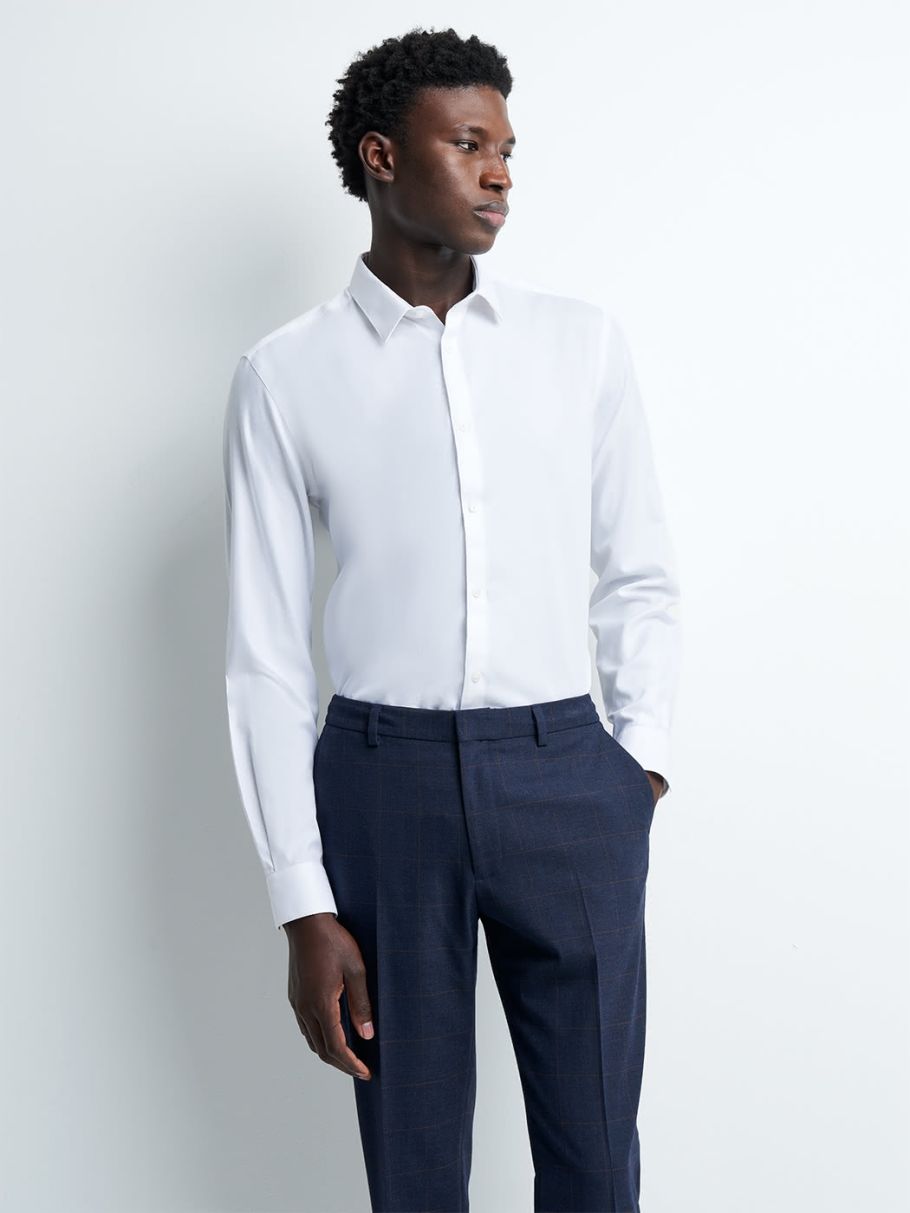 Chemise extra-slim sans repassage unie