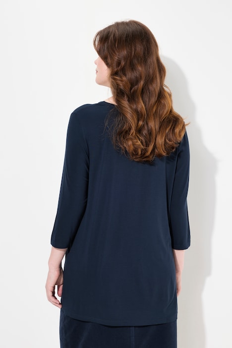 Shirt, Tiermotiv, A-Linie, Carree-Ausschnitt, 3/4-Arm