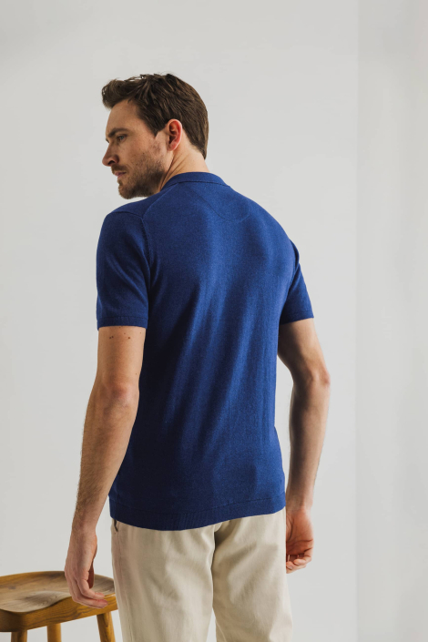 State of Art blauwe heren polo