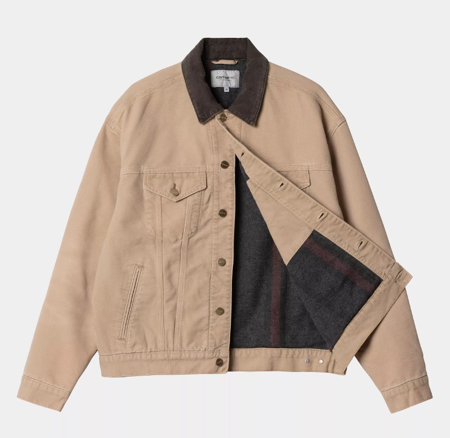 Carhartt WIP Dayton Trucker Jacket Dusty H Brown / Tobacco Stone