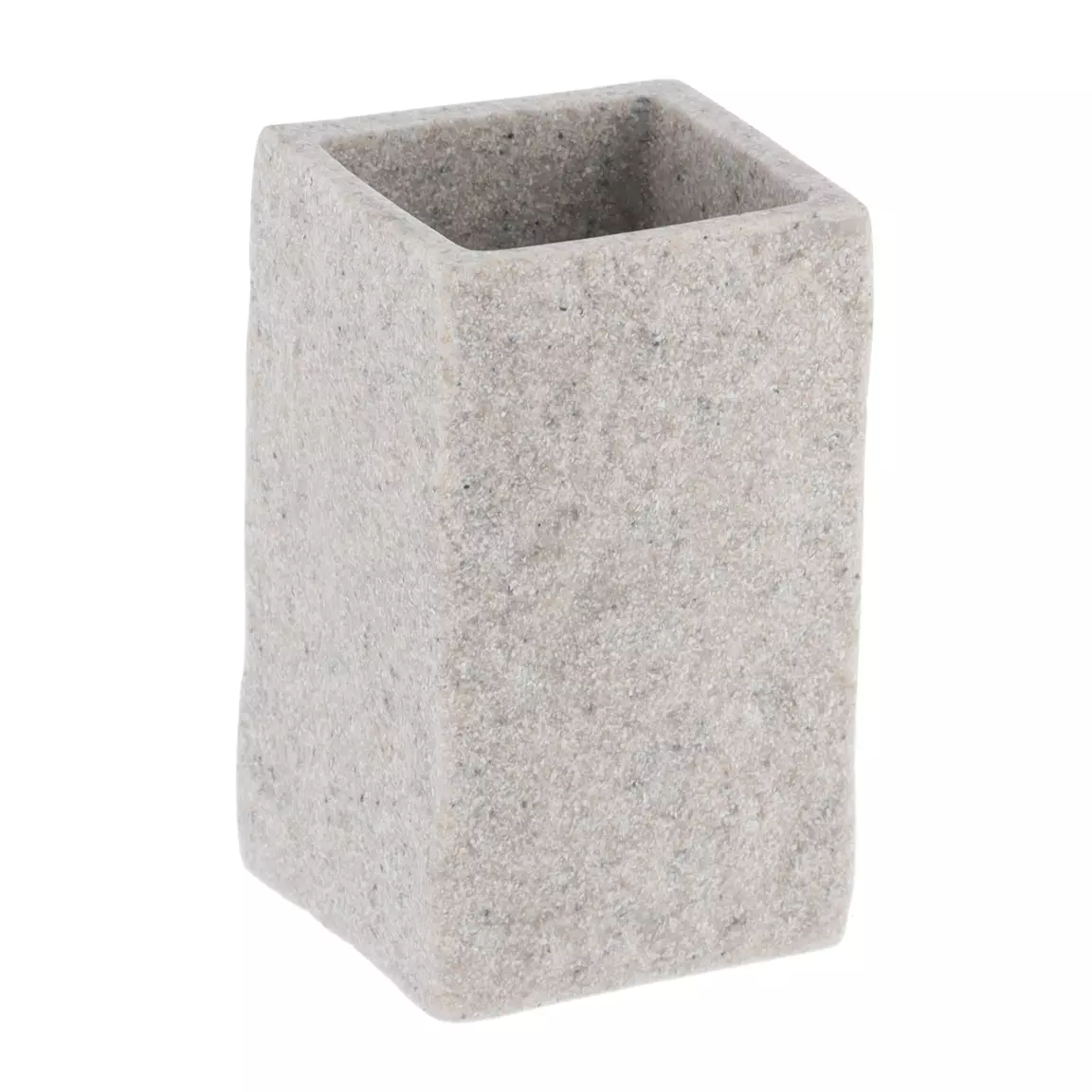 Set d'accessoires salle de bain Effet Pierre Gris