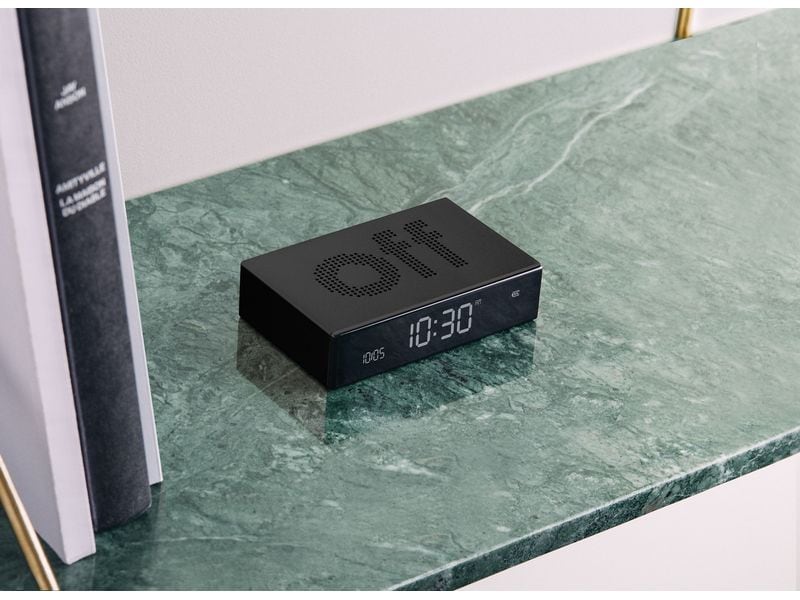 Lexon Digitalwecker Flip Premium Schwarz LCD-Wecker