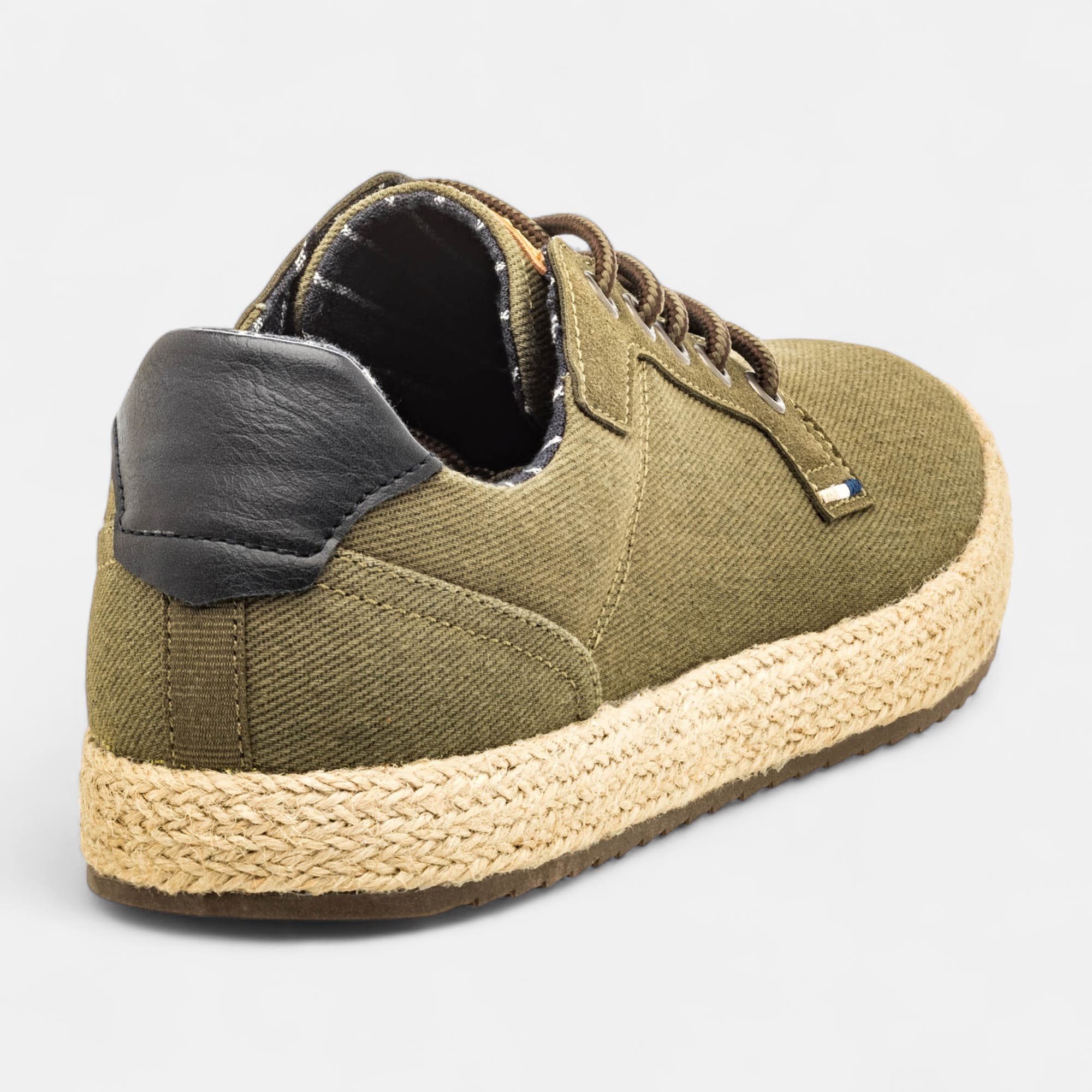 Baskets en toile Homme kaki