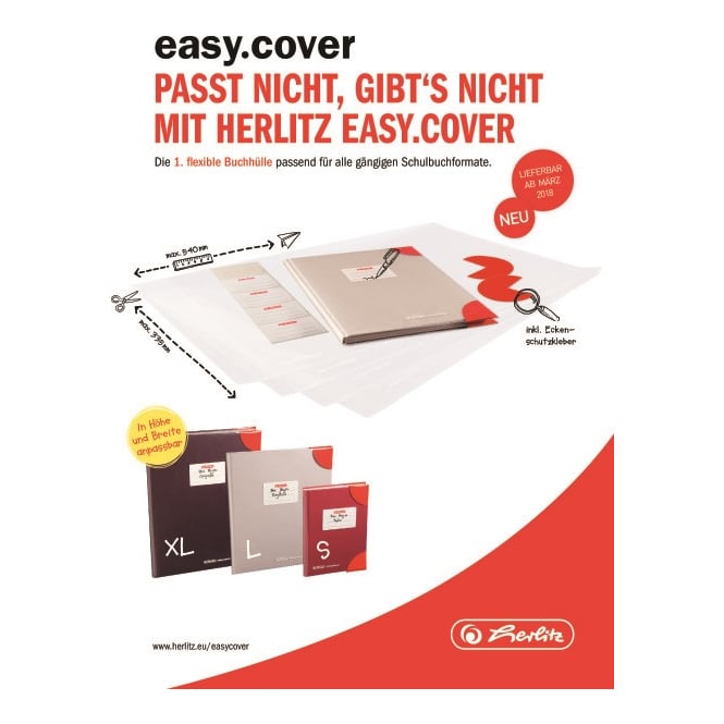 Buchschoner - easy cover - 5er Set