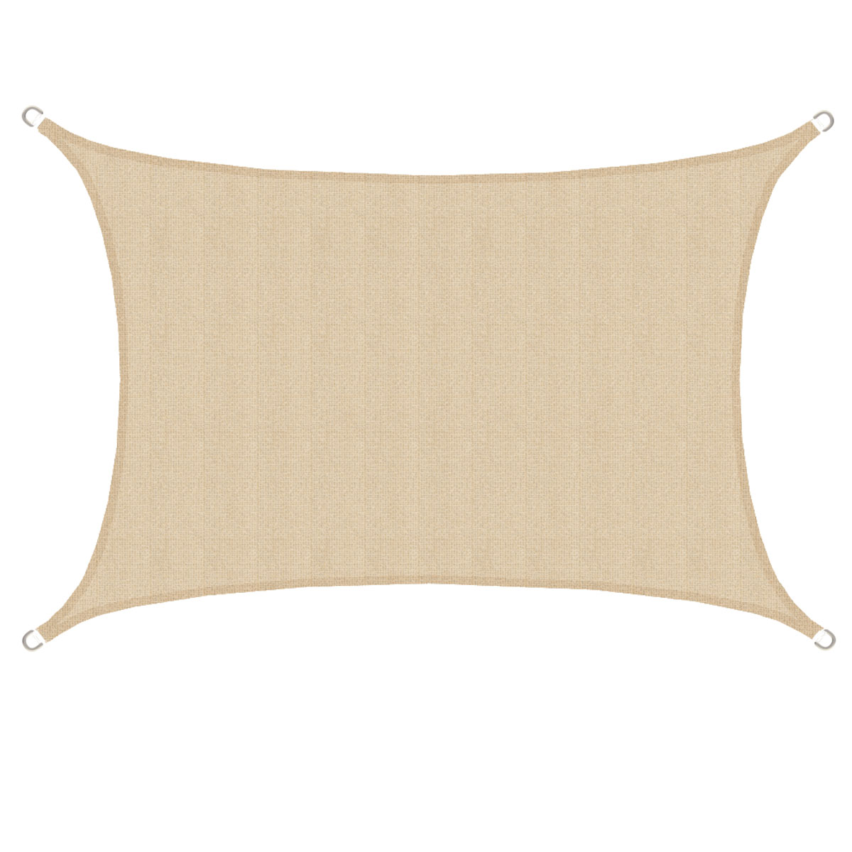 AMANKA 4 x 3 HDPE schaduwdoek - Beige