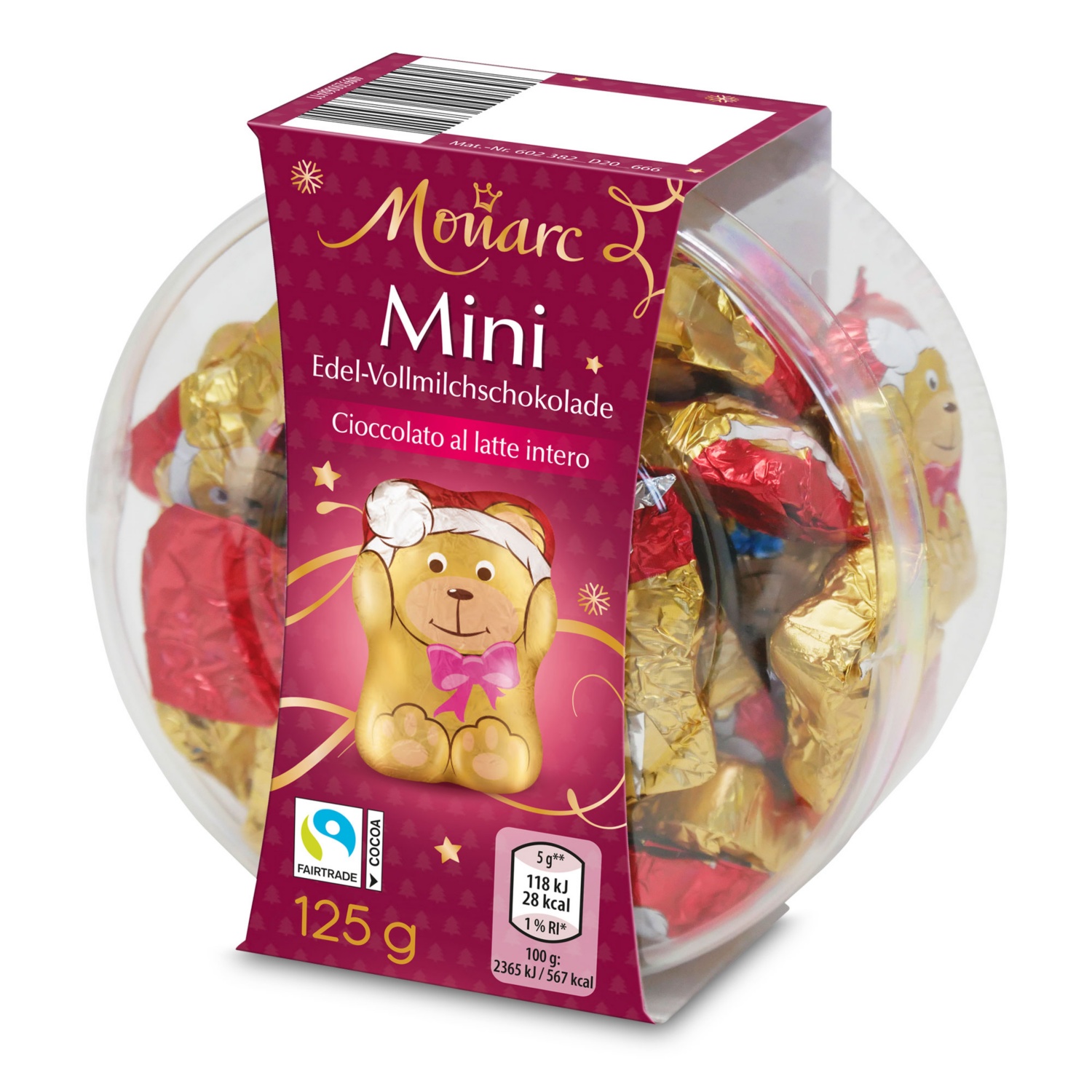 MONARC Mini Weihnachtsfiguren, Bär 125 g