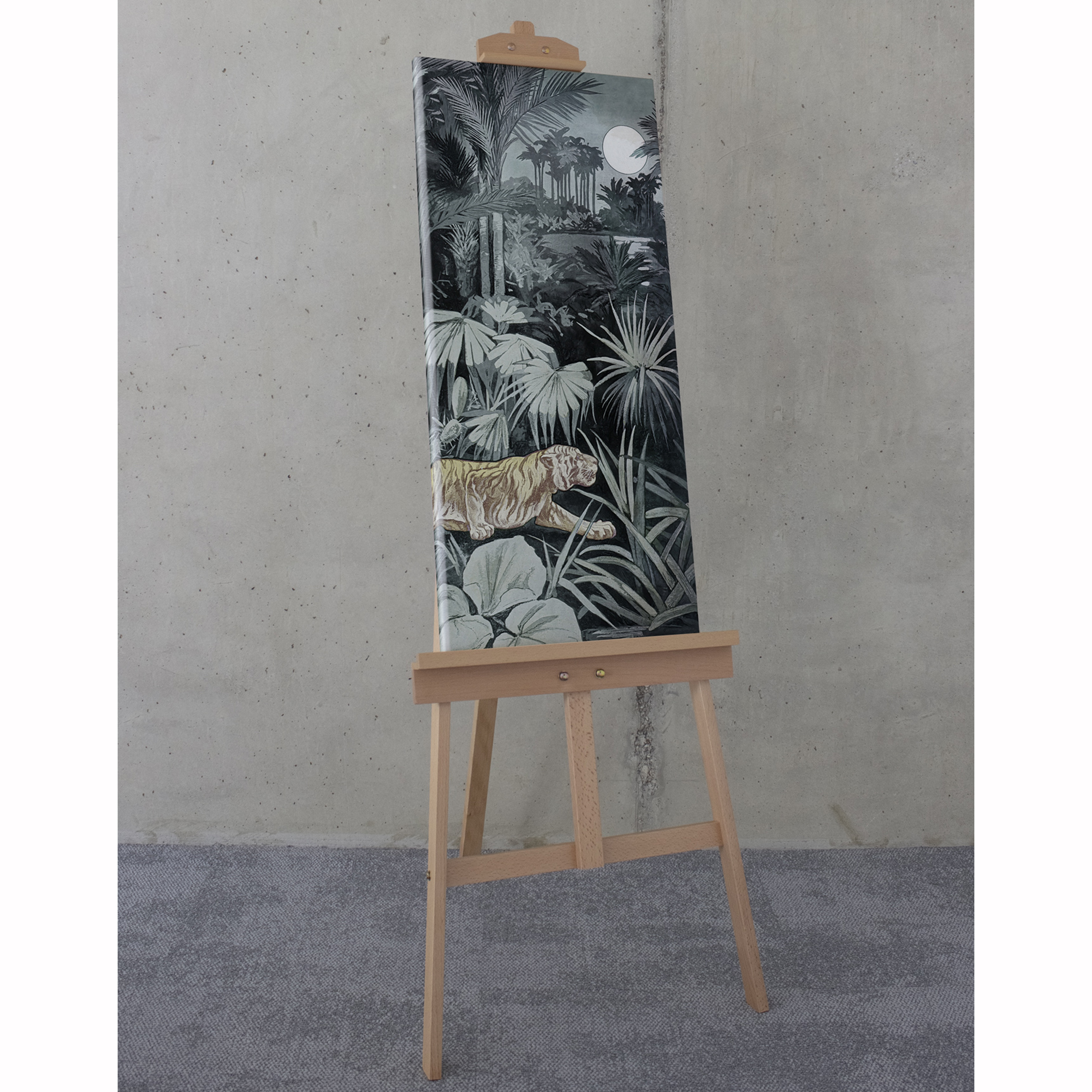Keilrahmenbild TIGER - bunt - 40x90 cm