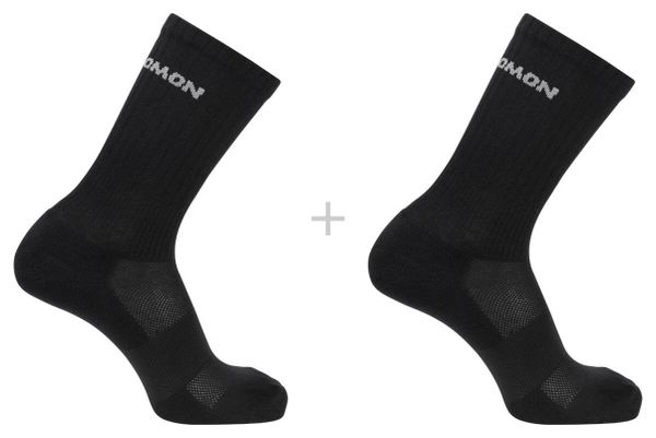 Chaussettes (2 Paires) Salomon Evasion Crew Noir Unisex