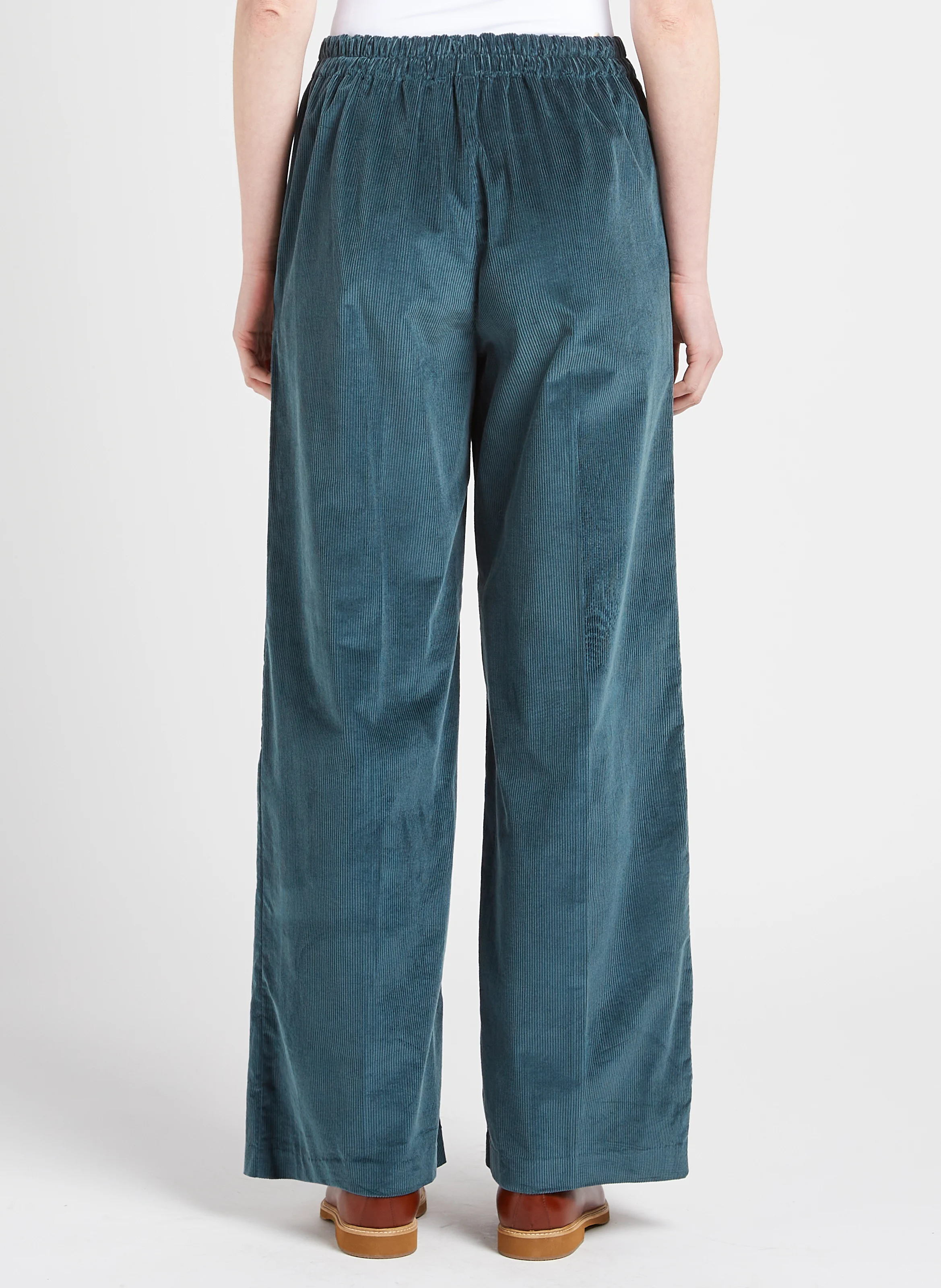 PUEBLO - Pantalon évasé en coton mélangé | Jaune