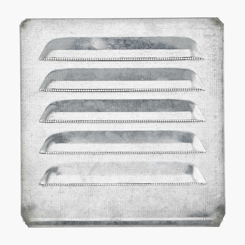 Ventilasjonsgitter, innfelt, 150 x 150 mm
