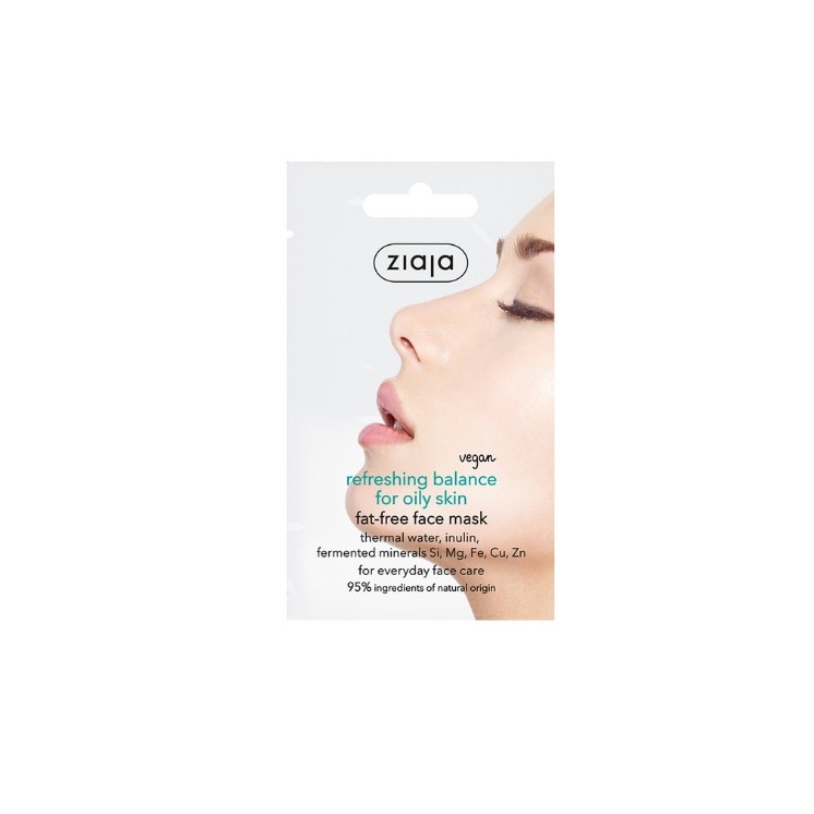 Ziaja Ölfreie Gesichtsmaske Microbiome Balance für fettige Haut 7 ml