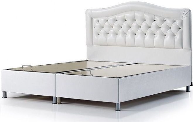 Opberg Boxspring Diamond - Kunstleder - Met Hoofdbord - Antiallergisch