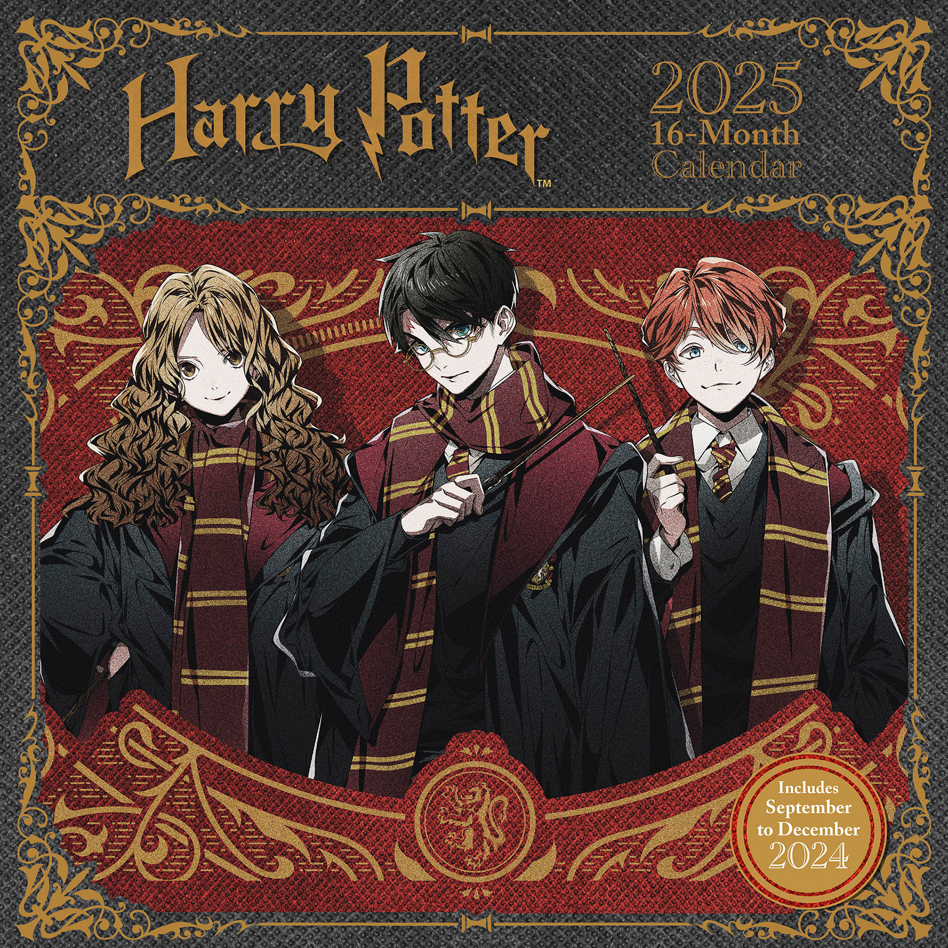 Broschürenkalender 2025 - mehrfarbig - Harry Potter - 30x30 cm
