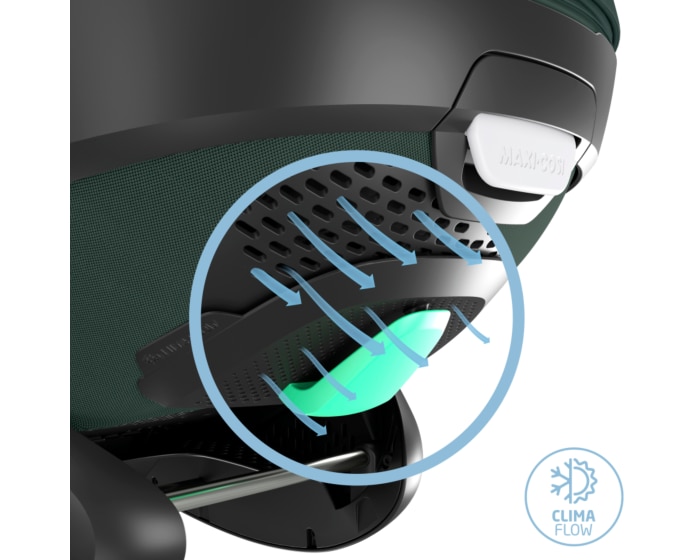 Pebble 360 Pro² 0 - 18 M  40 - 87 cm  0 - 13 kg    Innovative SlideTech® Technologie |    Flache Liegeposition |    ClimaFlow zur Temperaturregulierung |    Easy-in-Gurt |    G-CELL Seitenaufprallschutz |