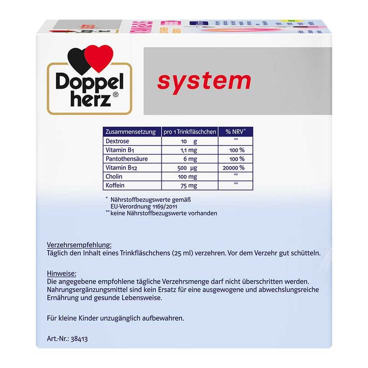 Doppelherz system Vitamin B12 Plus Trinkampullen, 30X25 ml