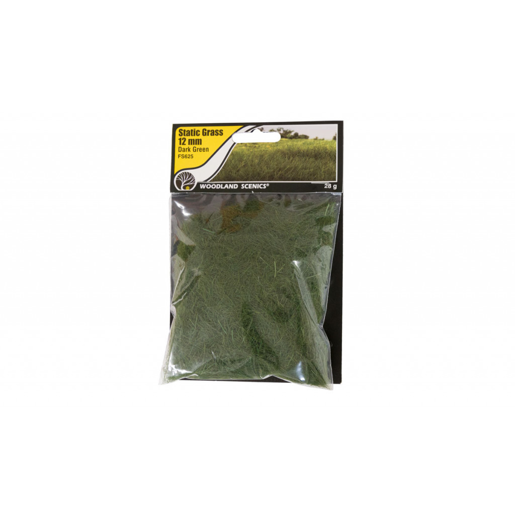 Woodland Scenics - Static Grass Dark Green 12mm