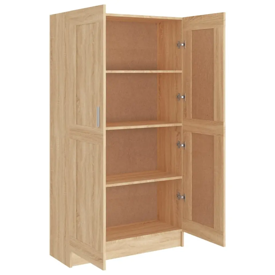 vidaXL - Boekenkast - Bruin - Bewerkt hout