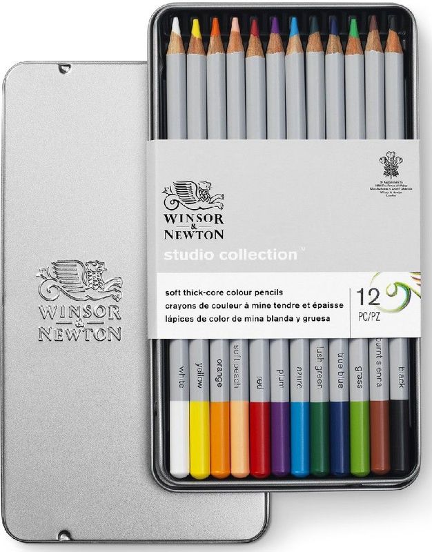 Winsor & Newton Studio Collection Soft thick-core Kleurpotloden 12 stuks