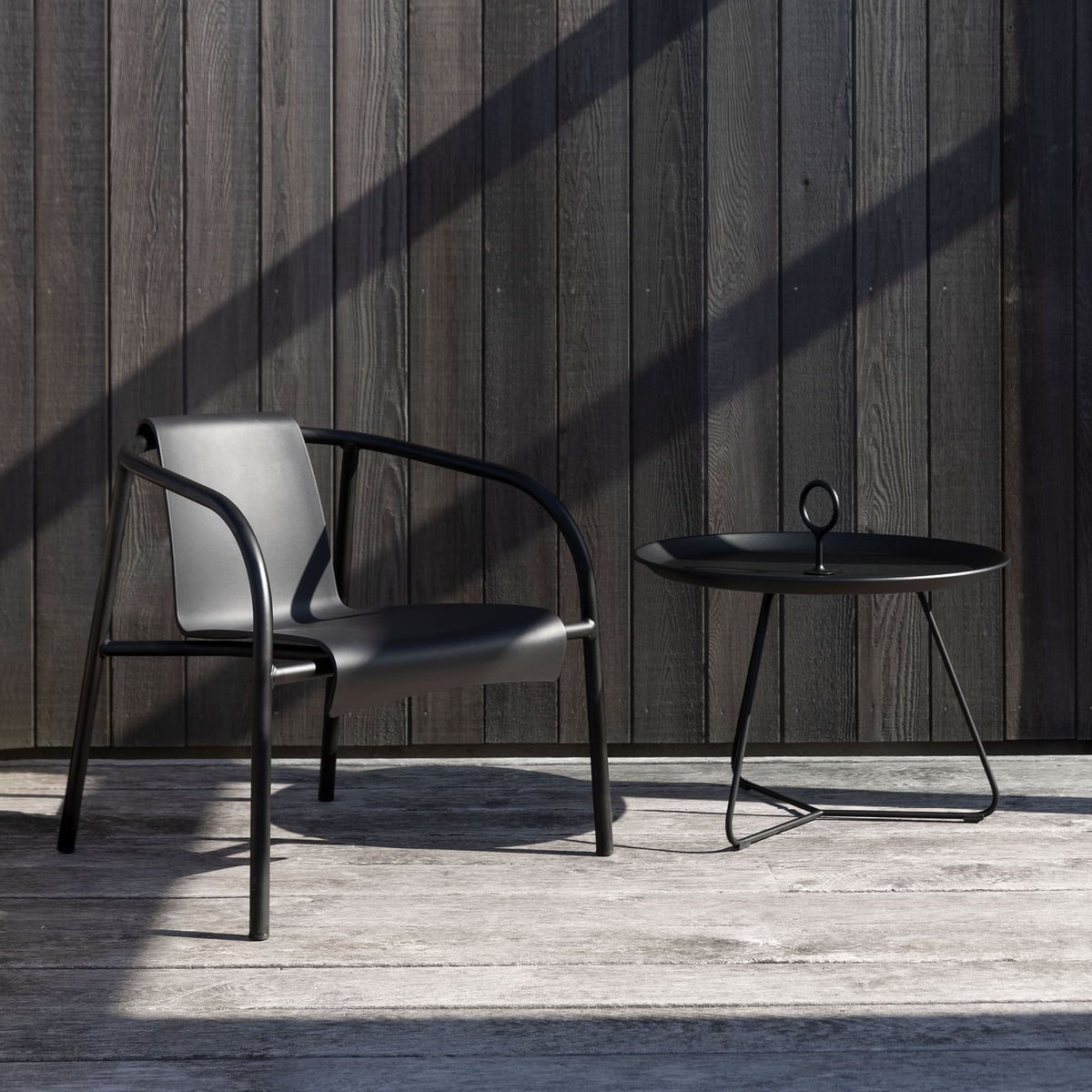 Eyelet bijzettafel small Ã45 Black