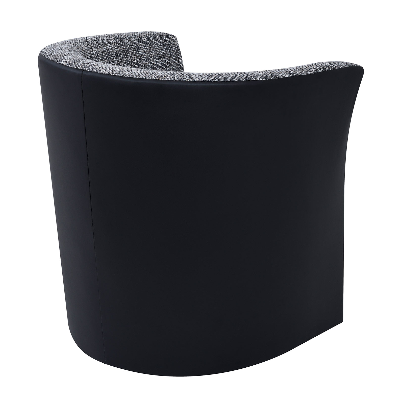 Cocktailsessel - schwarz-grau - 76 cm hoch