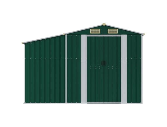 VIDAXL - Abri de jardin vert 277x365,5x179 cm acier galvanisé
