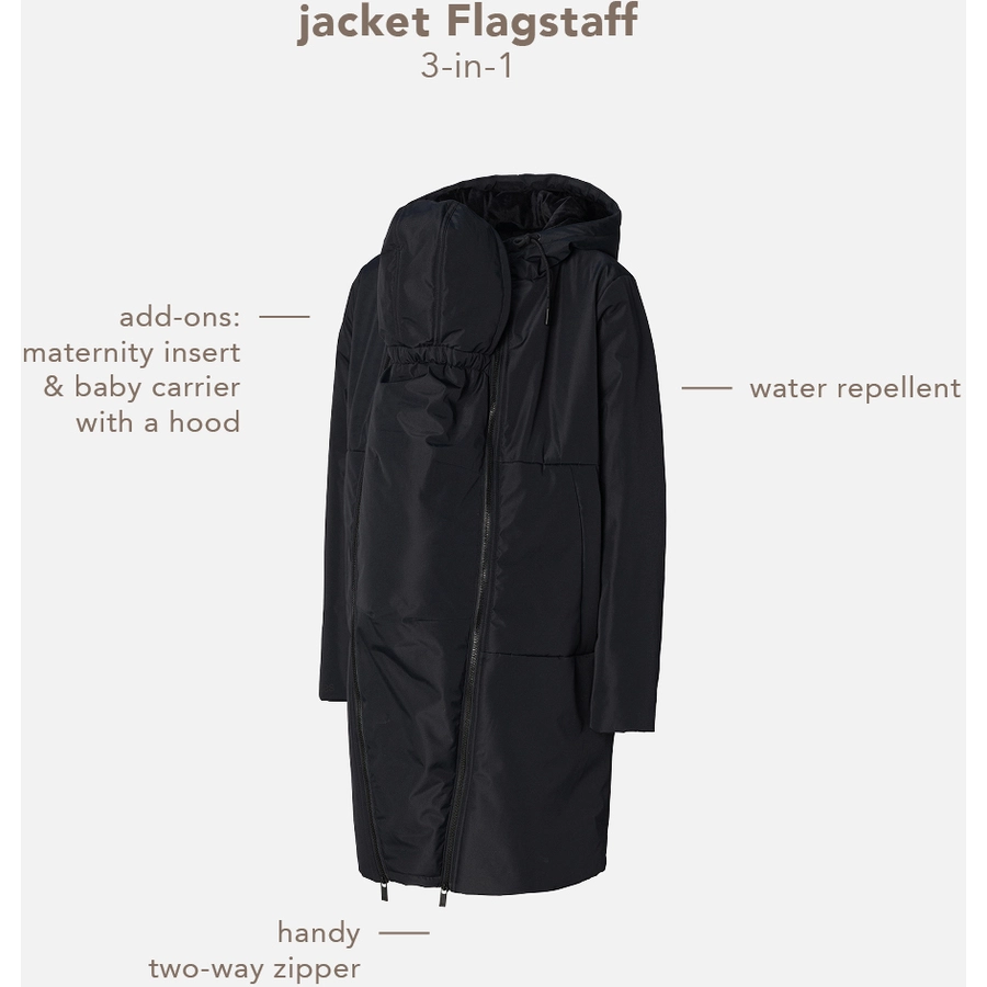 Noppies Umstandsjacke Winter Flagstaff 3-way Black
