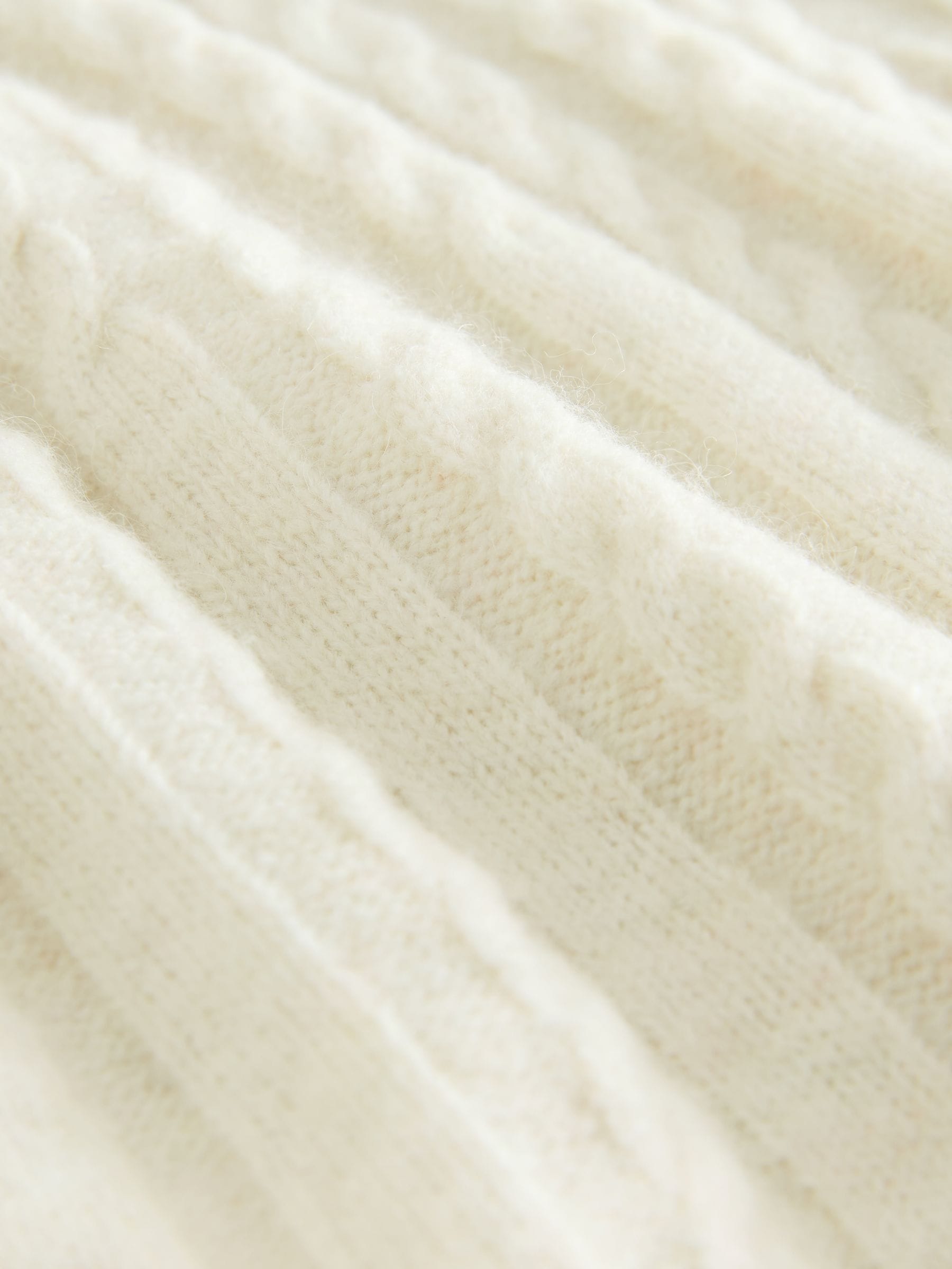 Ecru - Cable Knit Mini Jumper Dress