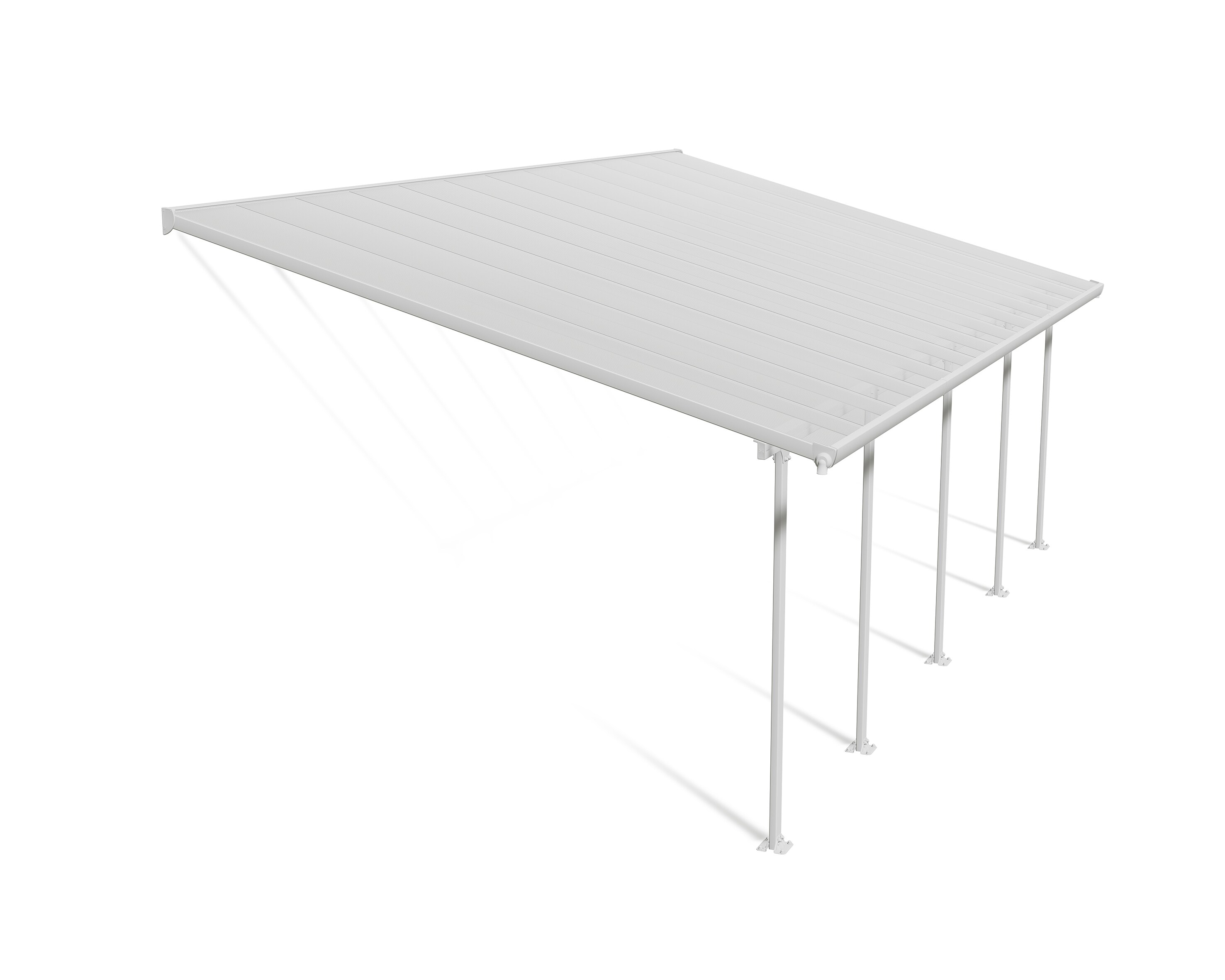Palram Canopia Feria Terrassenüberdachung weiß 787x387x260 - 305 in cm (LxBxH)