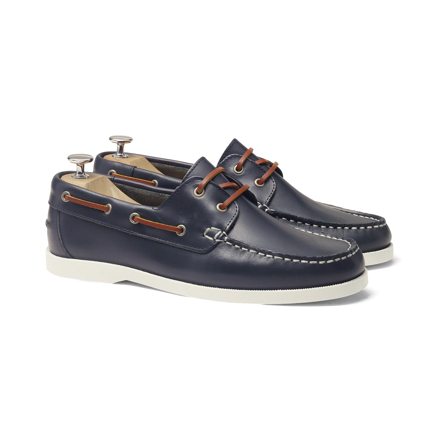 Bato-Chaussure bateau en cuir marine
