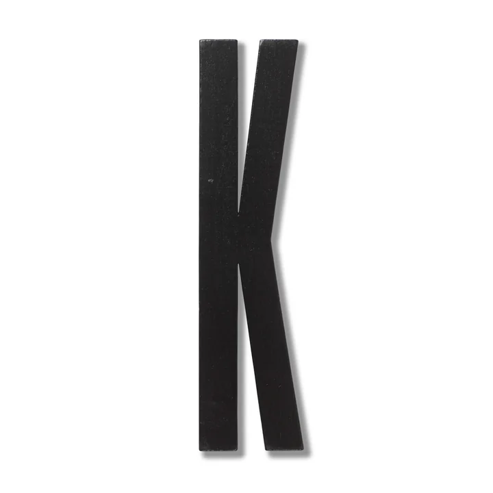 Design Letters - Wooden Letters Indoor K, schwarz
