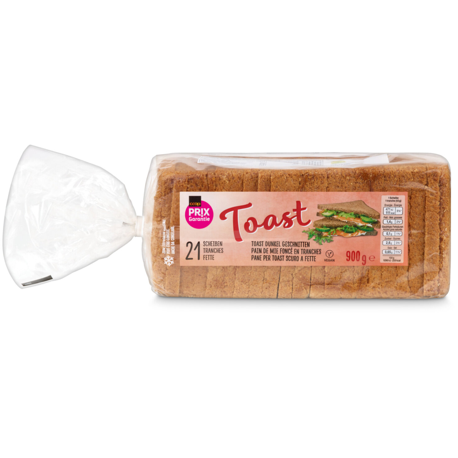 Prix Garantie Toast dunkel