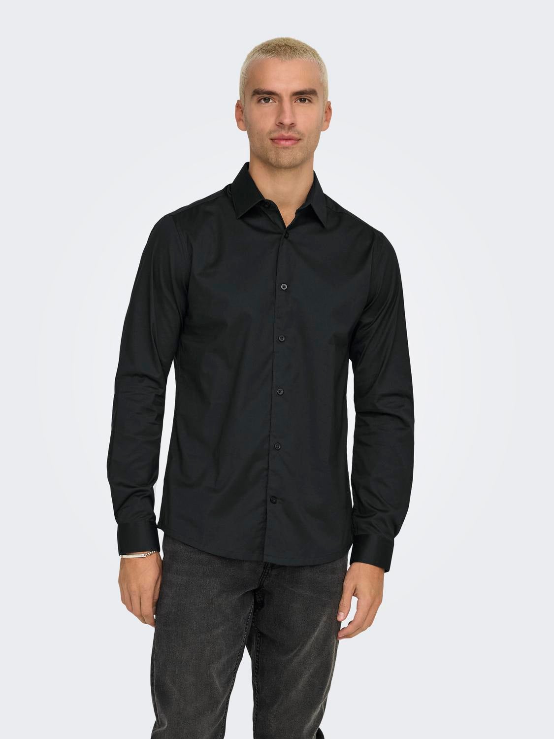 ONSJORDAN Hemd Black
