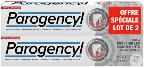 Parogencyl Dentifrice Prévention Gencives Blancheur Tubes 2x75ml