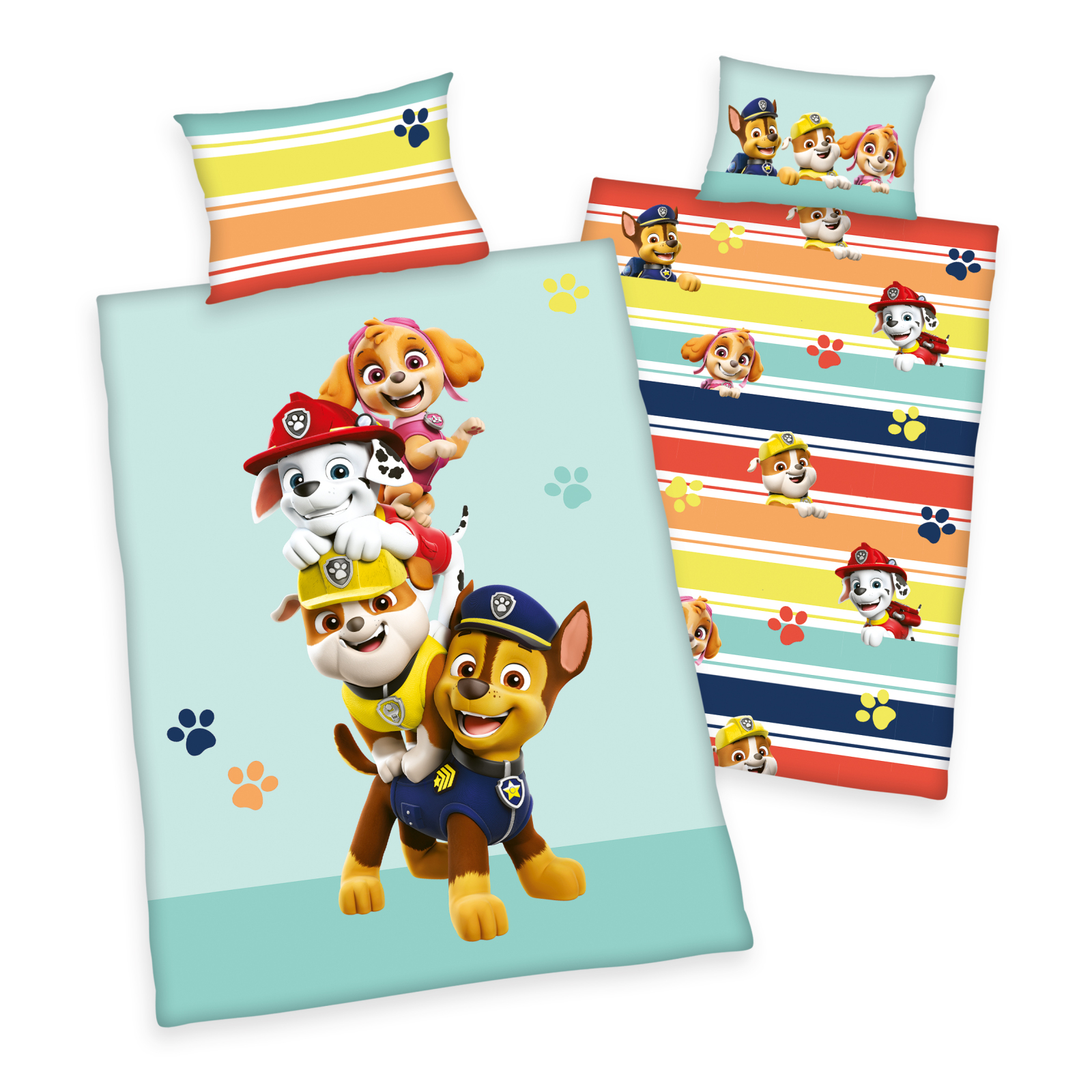 Kinderbettwäsche PAW PATROL - bunt - 100x135 cm