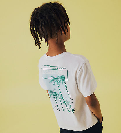 Name It T-Shirt - NkmHirlan - Lucent White m. Print