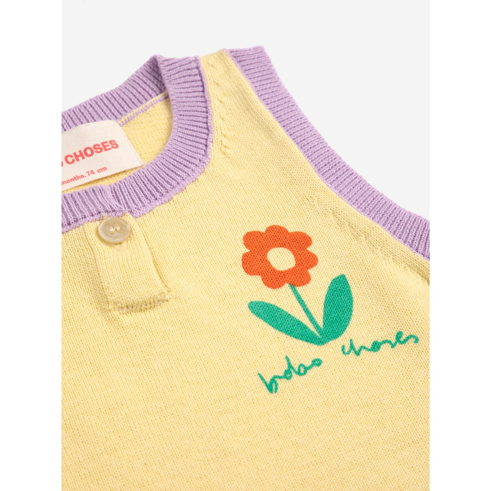 Køb Bobo Choses Beige Flower Strikket Sæt