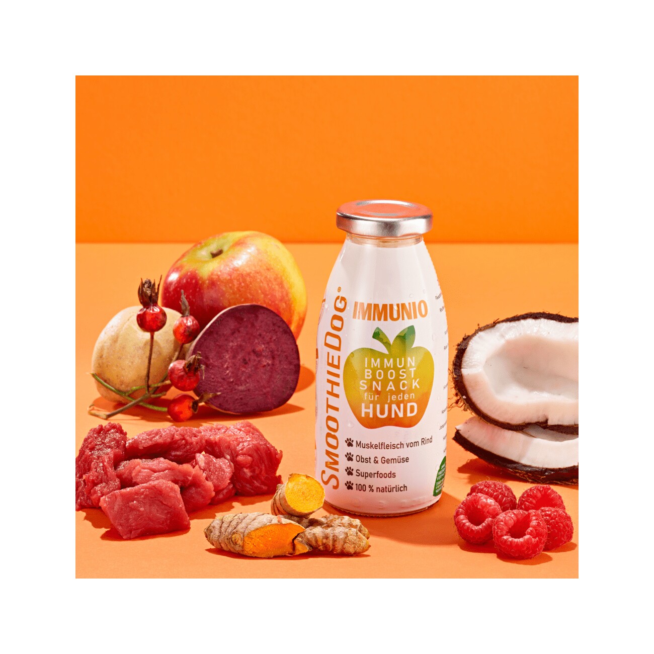 SmoothieDog Rind 3x 250 ml + Immunio 3x 250 ml