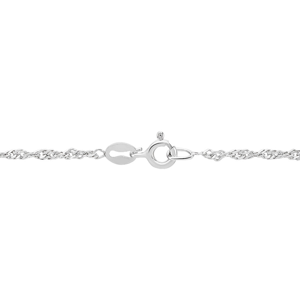Chaîne Shanone Argent Blanc