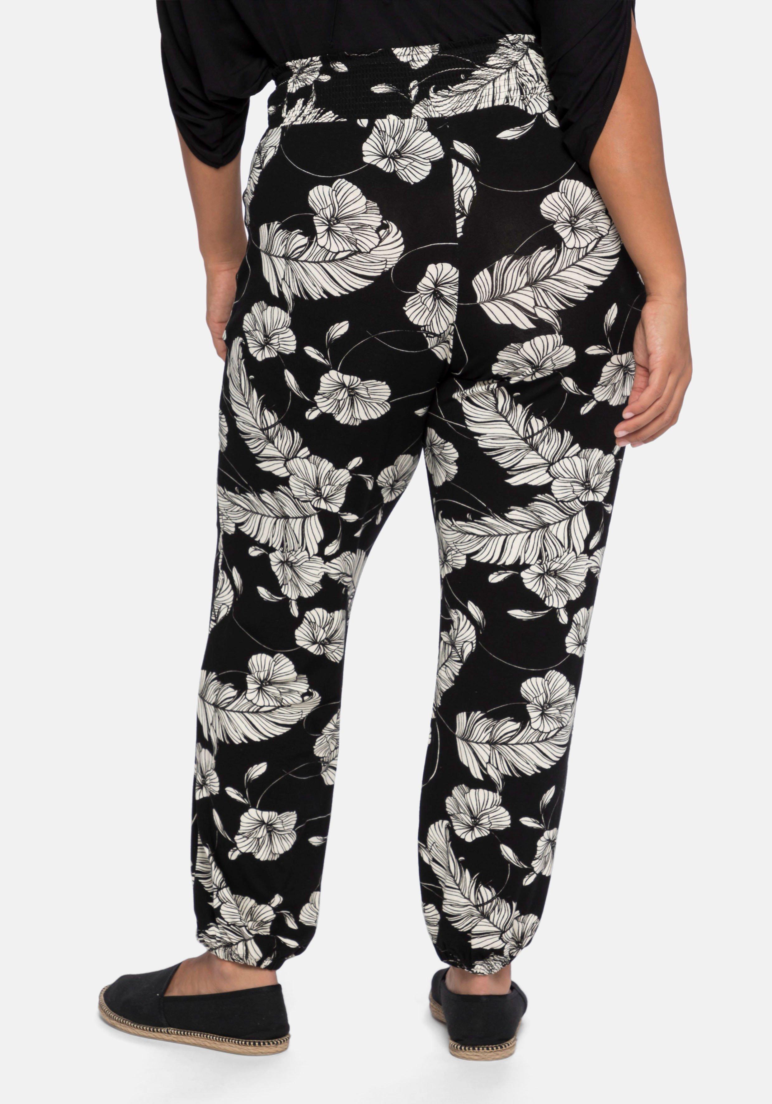 Jerseyhose im Joggpants-Stil, mit Alloverprint