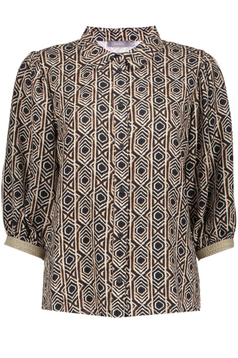 Geisha zwarte dames blouse