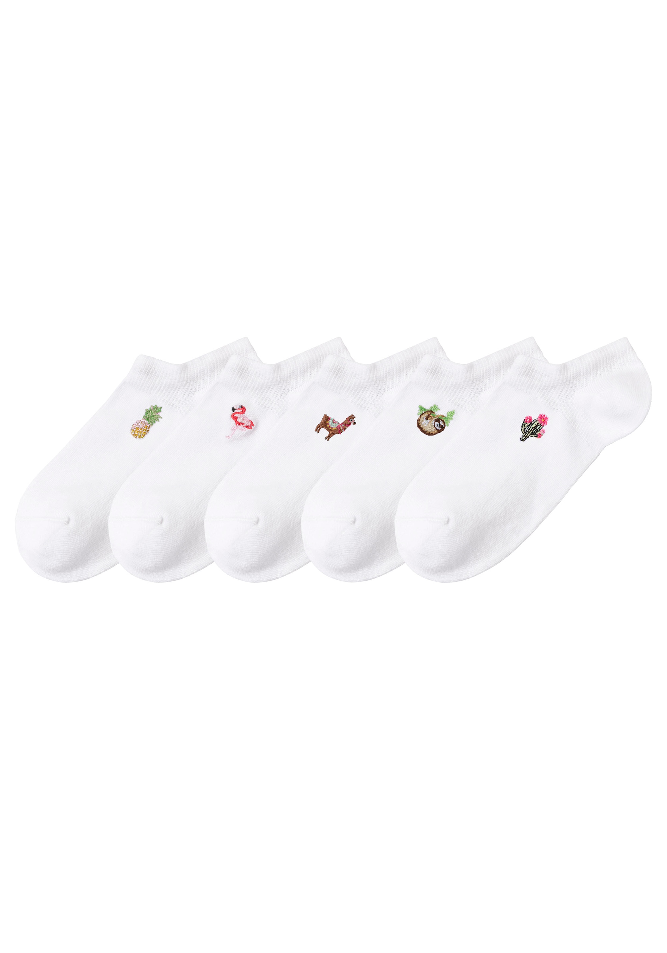 H.I.S Sneakersocken Packung, 5 Stk. tlg. mit Motivstickerei