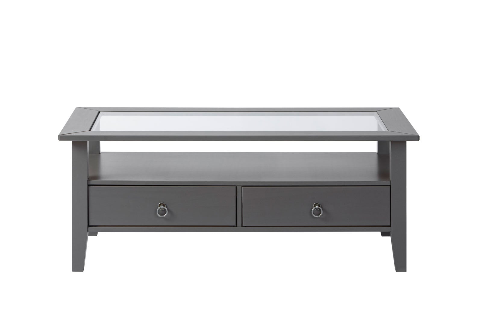 Couchtisch MILO 115x45x60 cm Massivholz Kiefer grau