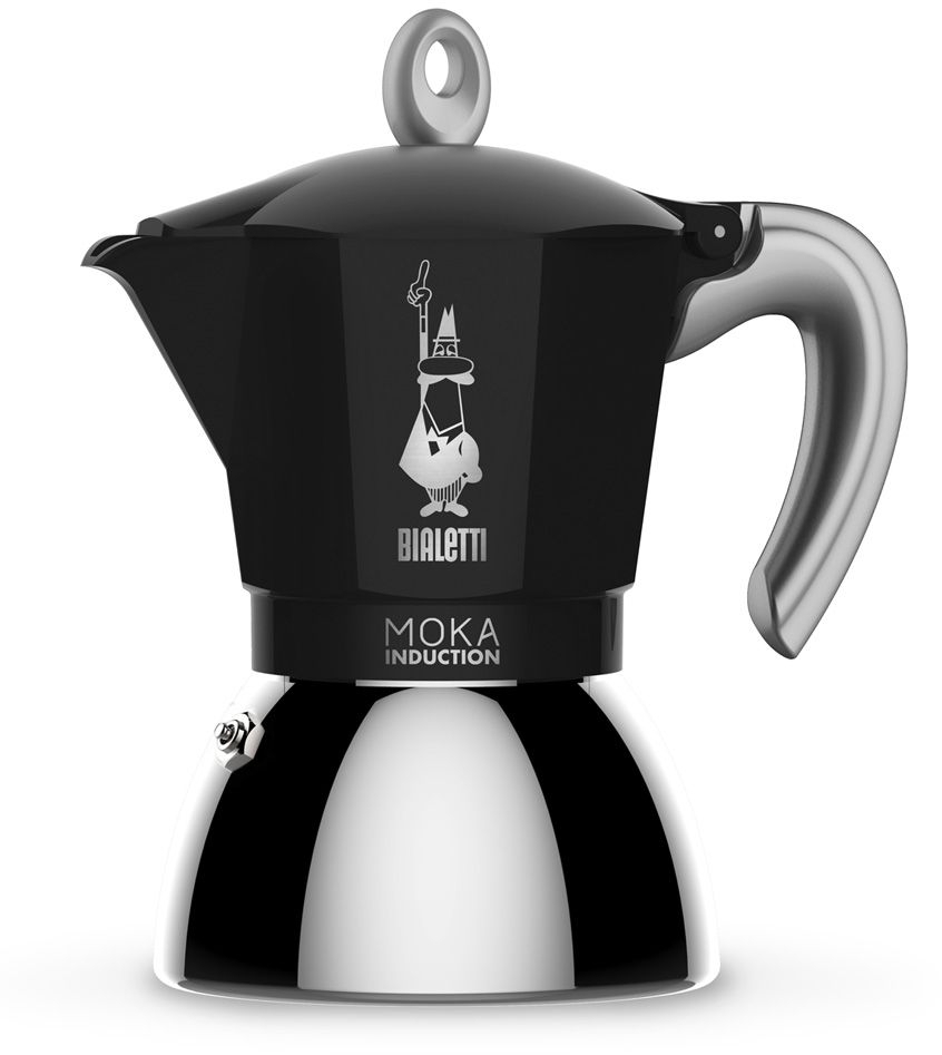 Bialetti New Moka Induction Espressokocher 2 Tassen schwarz