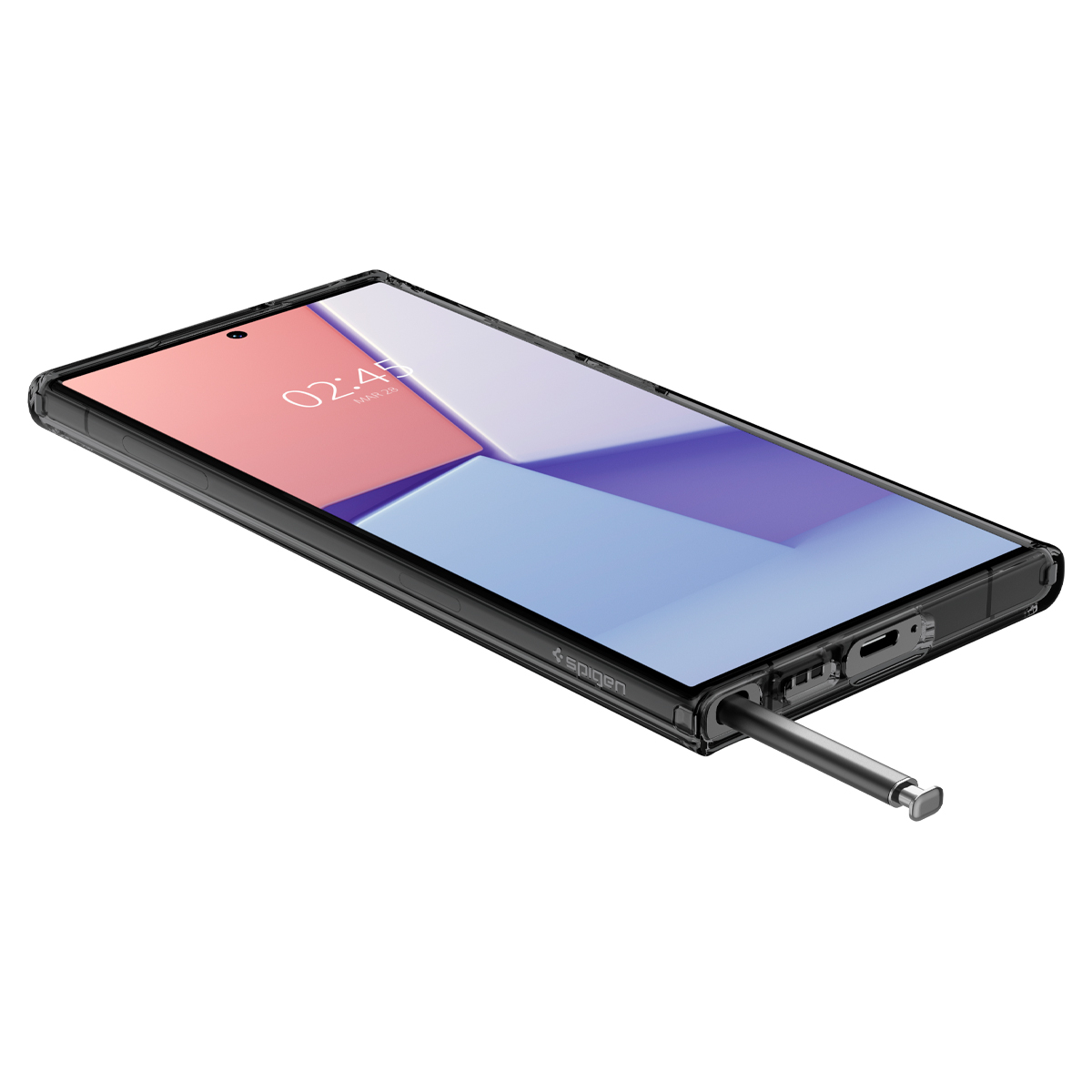 Samsung Galaxy S23 Ultra 5G Zero One Ultra Hybrid Case Hülle (ACS05620) - Grau/Transparent