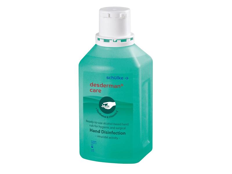 Schülke Desinfektionsmittel Desderman Care 500 ml Feuchtigkeitsspendendes Händedesinfektionsmittel mit pflegenden Komponenten