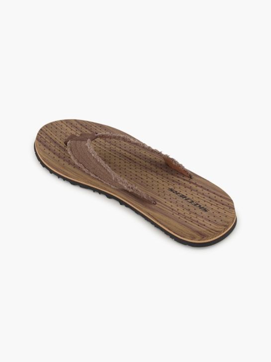 Skechers Pantoletten-Zehentrenner Braun