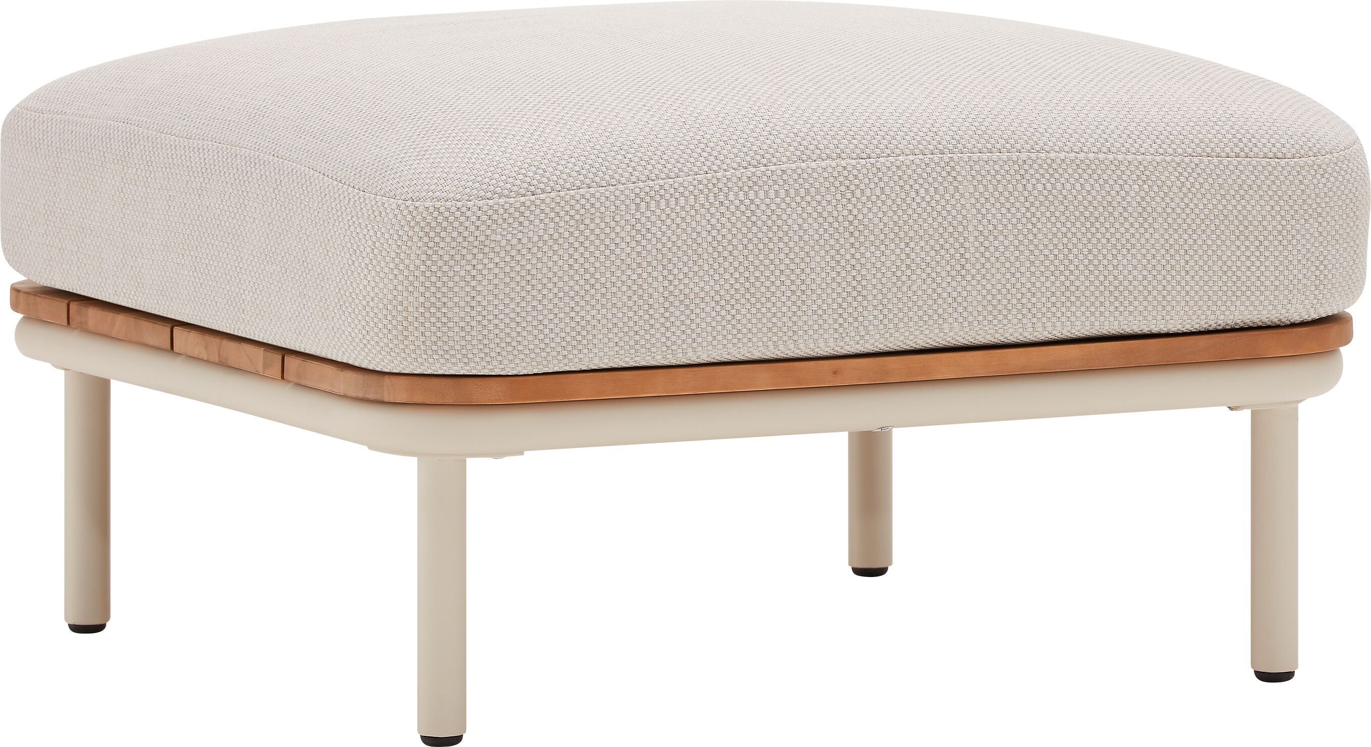 NIHOA Loungehocker - Hellgrau / B: 74.0 cm x T: 174.0 cm x H: 36.0 cm