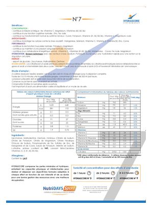 Boisson Isotonique Hydrascore N°7 L-Citruline Orange - 800g