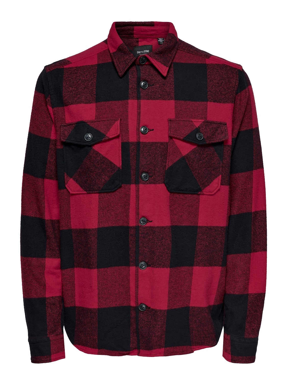 ONSMILO Flanellhemd Fiery Red