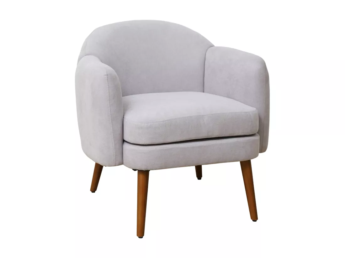 Fauteuil rembourré accoudoirs moderne